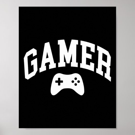 Gamer Gamen Spel Grappige Grafisch Poster (Voorkant)