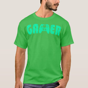 Gamer Gamepad Neon Green T-shirt