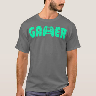 Gamer Gamepad Neon Green T-shirt