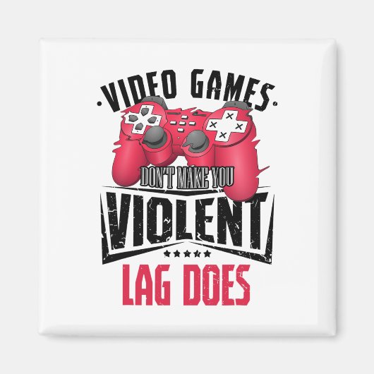 Gamer Gamer Videogames Controller Computer Game Magneet (Voorkant)