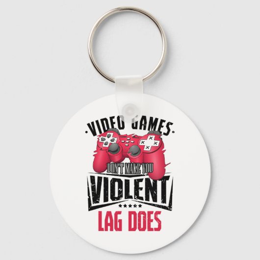 Gamer Gamer Videogames Controller Computer Gaming Sleutelhanger (Voorkant)