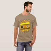 Gamer Gaming 80s retro T-shirt (Voorkant volledig)