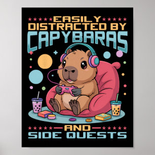 Gamer Gaming Capyra Videospel 1 Poster