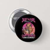 Gamer Gaming Capyra Videospel Ronde Button 5,7 Cm (Voorkant /achterkant)