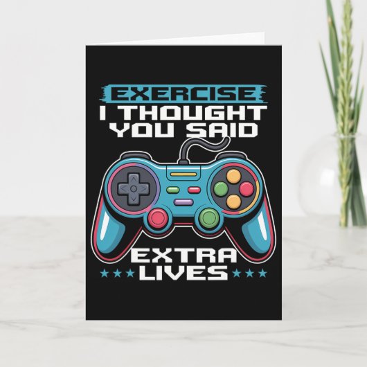 Gamer Gaming Controller Video Game 1  Kaart (Voorkant)