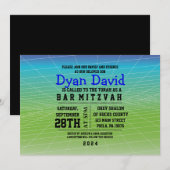 GAMER GAMING DIGITAL Bar Mitzvah Uitnodiging (Voorkant / Achterkant)