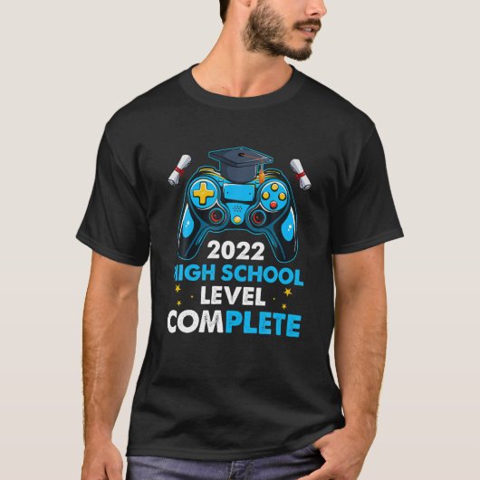 Gamer Gaming High School Level Complete Class Of 2 T-shirt (Voorkant)