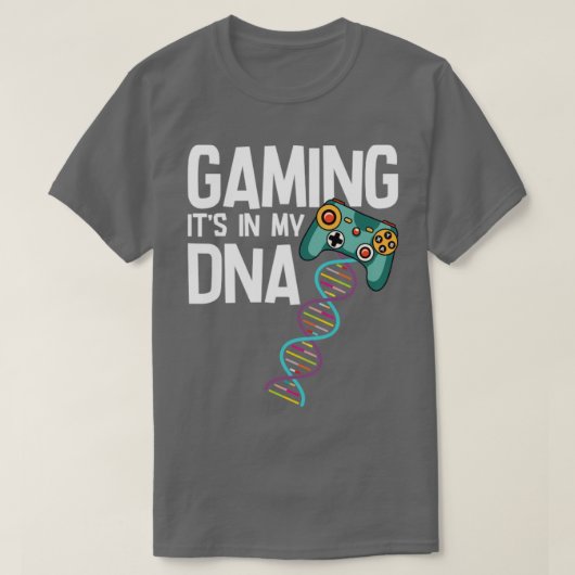 Gamer gaming in mijn DNA T-shirt (Design voorkant)