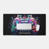 Gamer Gaming Joystick Gepersonaliseerde Desk Mat (Keyboard & Muis)