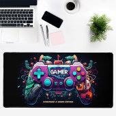 Gamer Gaming Joystick Gepersonaliseerde Desk Mat