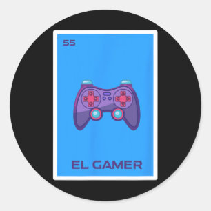 Gamer Gaming Mexicaanse Video Game Controller Game Ronde Sticker