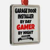 Gamer Garage Door Installer Metalen Ornament (Rechts)