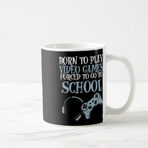 Gamer Geboren Video Game Spelen Plezier Gaming Man Koffiemok