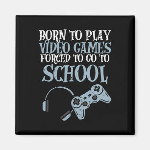 Gamer Geboren Video Game Spelen Plezier Gaming Man Magneet