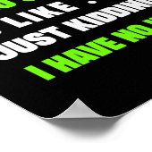 Gamer geeft een dag zonder videogamer poster (Hoek)
