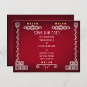 Gamer Geek Bruiloft Save The Date (Voorkant / Achterkant)