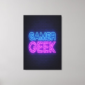 Gamer Geek Canvas Afdruk
