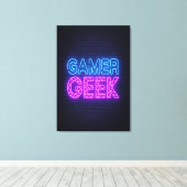 Gamer Geek Canvas Afdruk (Insitu (Houten vloer))