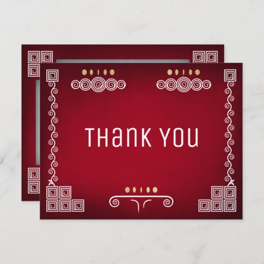 Gamer Geek Wedding Bedankkaart (Voorkant / Achterkant)