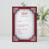 Gamer Geek Wedding RSVP Kaartje (Staand voorkant)