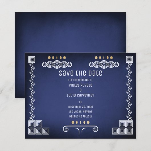 Gamer Geek Wedding Save The Date (Voorkant / Achterkant)