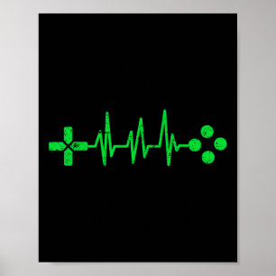 Gamer Geeks Hartslag Gaming Poster