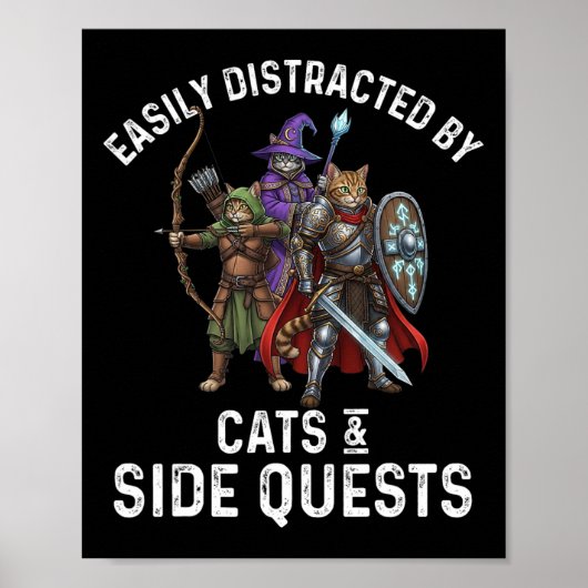 Gamer gemakkelijk afgeleid  poster (Voorkant)