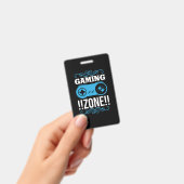 Gamer Geschenk Gaming Zone Badge (Handheld)