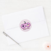 Gamer Geslacht Onthullen Team Roze Stickers (Envelop)