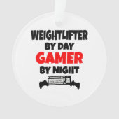 Gamer Gewichtheffer Ornament (voorkant)