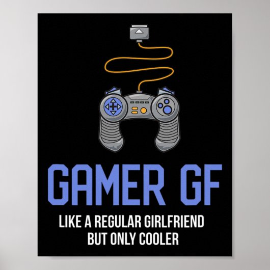 Gamer Gf Gaming Vriendin Poster (Voorkant)