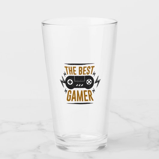 Gamer Gift Best Gamer Glas (Voorkant)