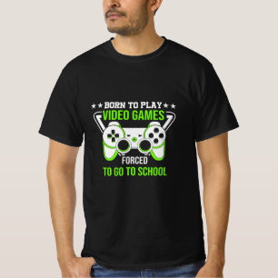 Gamer Gift Born To Play Video Games T-shirt