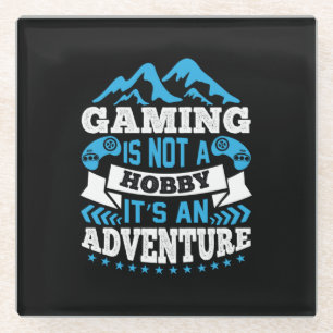 Gamer Gift Gaming is geen hobby Glazen Onderzetter