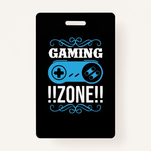Gamer Gift Gaming Zone Badge (Voorkant)