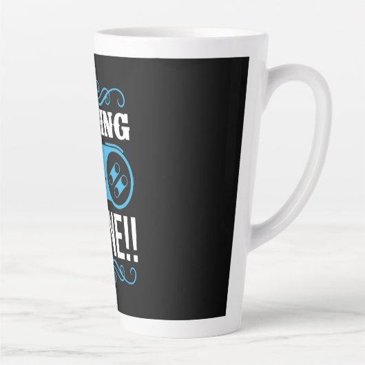 Gamer Gift Gaming Zone Latte Mok (Rechts)