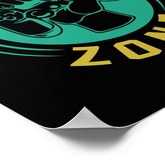 Gamer Gift Gaming Zone Poster (Hoek)