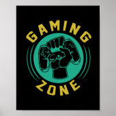Gamer Gift Gaming Zone Poster (Voorkant)