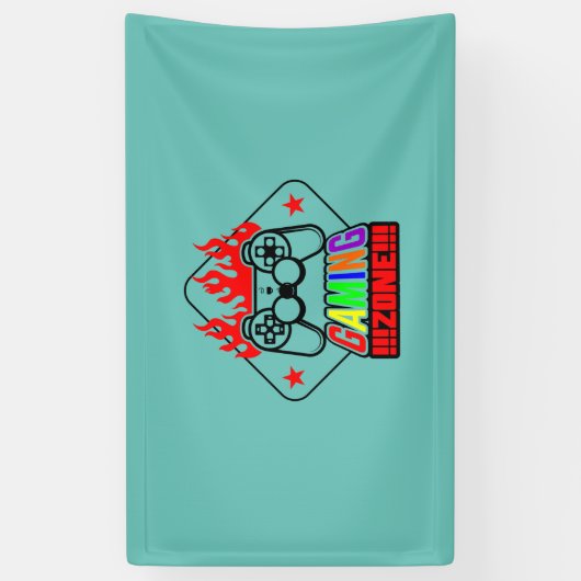 Gamer Gift Gaming Zone Spandoek (Verticaal)