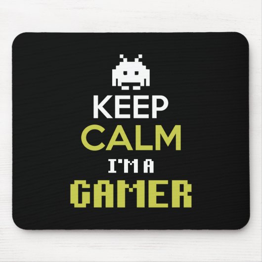 Gamer Gift Keep Calm I Am A Gamer Muismat (Voorkant)