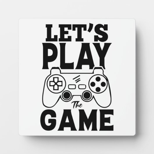 Gamer Gift - Let's Play the Game Fotoplaat (Voorkant)