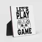 Gamer Gift - Let's Play the Game Fotoplaat (Voorkant)