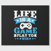 Gamer Gift Life is een spel Cadeaupapier (Vlak)