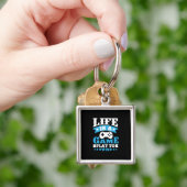 Gamer Gift Life is een spel Sleutelhanger (Hand)