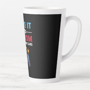 Gamer Gift My Ma laat me videospel spelen Latte Mok