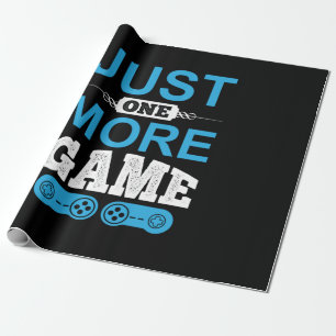 Gamer Gift nog maar één spelletje Cadeaupapier