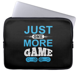Gamer Gift nog maar één spelletje Laptop Sleeve
