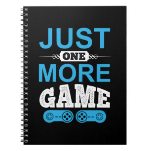 Gamer Gift nog maar één spelletje Notitieboek