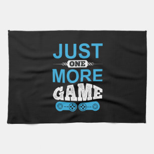 Gamer Gift nog maar één spelletje Theedoek
