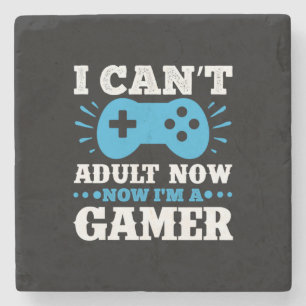 Gamer Gift nu ben ik een gamer Stenen Onderzetter